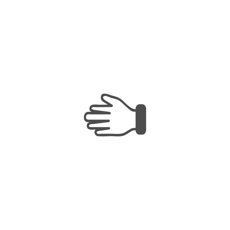 hand pictogram vector illustratie logo ontwerpelement