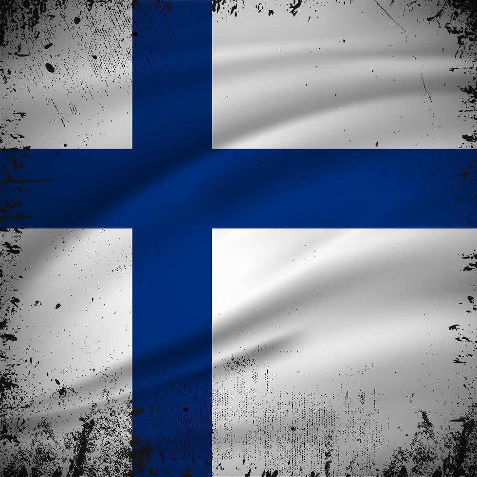 abstracte finland vlag achtergrond vector met grunge slag stijl. finland onafhankelijkheidsdag vectorillustratie.