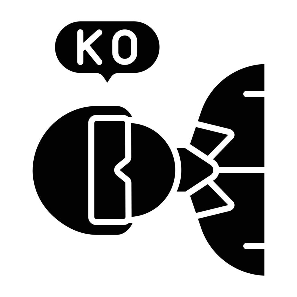 knock-out pictogramstijl vector