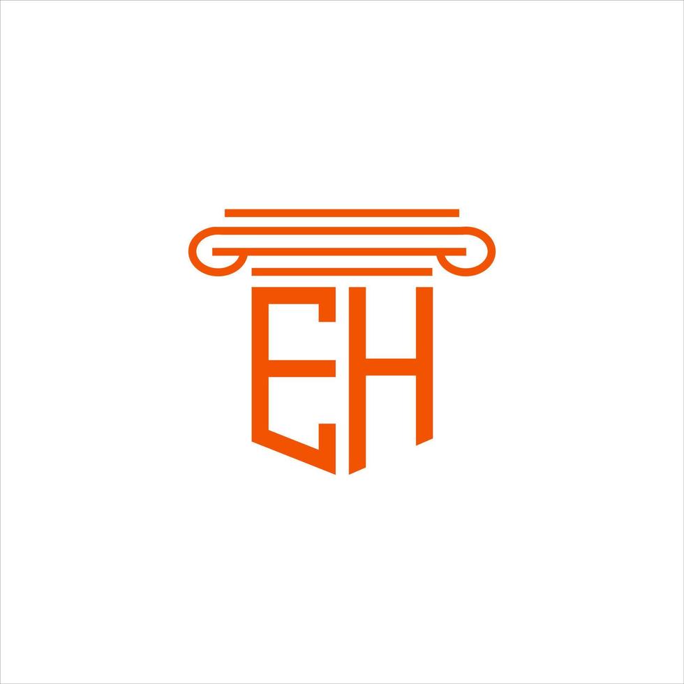 eh letter logo creatief ontwerp met vectorafbeelding vector