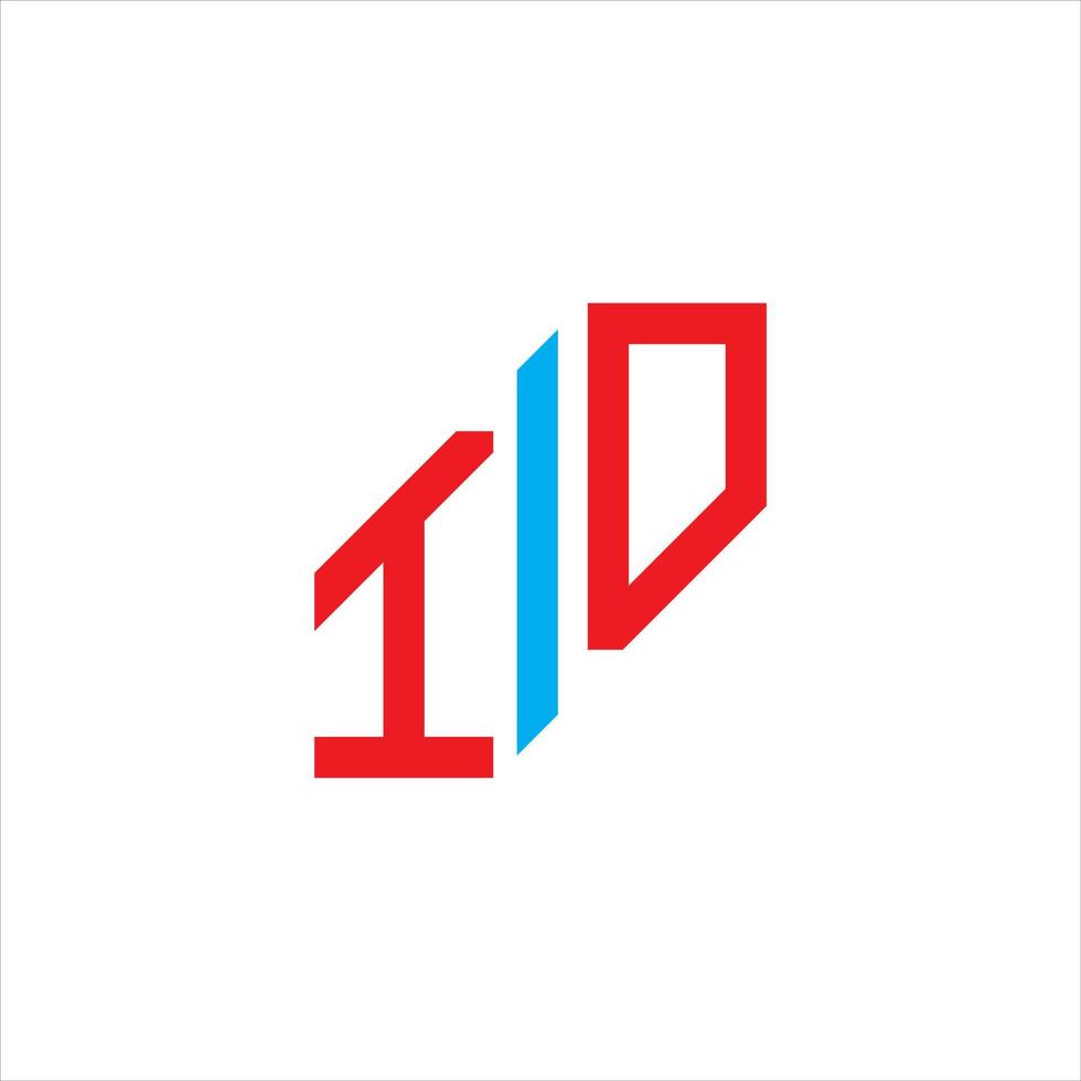 id letter logo creatief ontwerp met vectorafbeelding vector