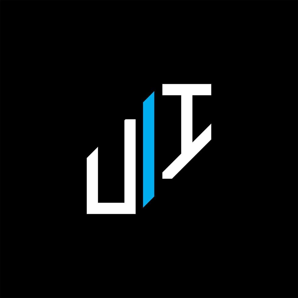 ui letter logo creatief ontwerp met vectorafbeelding vector