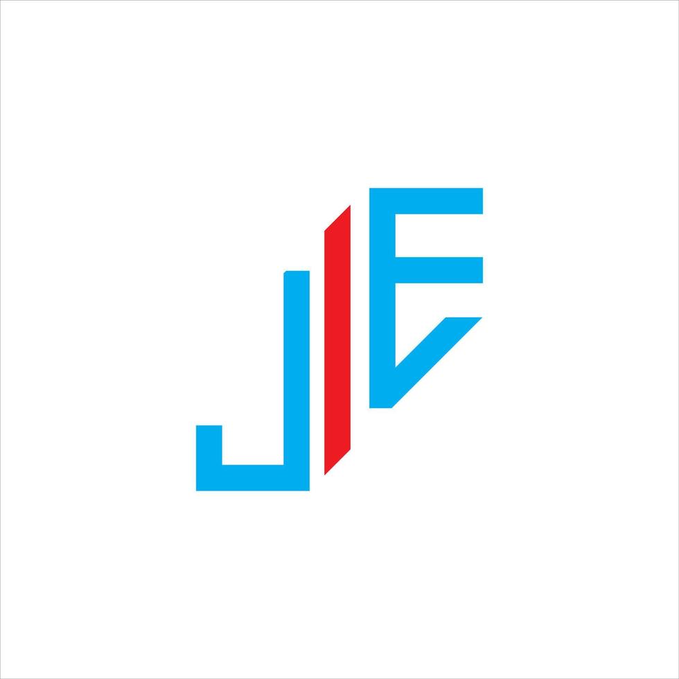 je letter logo creatief ontwerp met vectorafbeelding vector