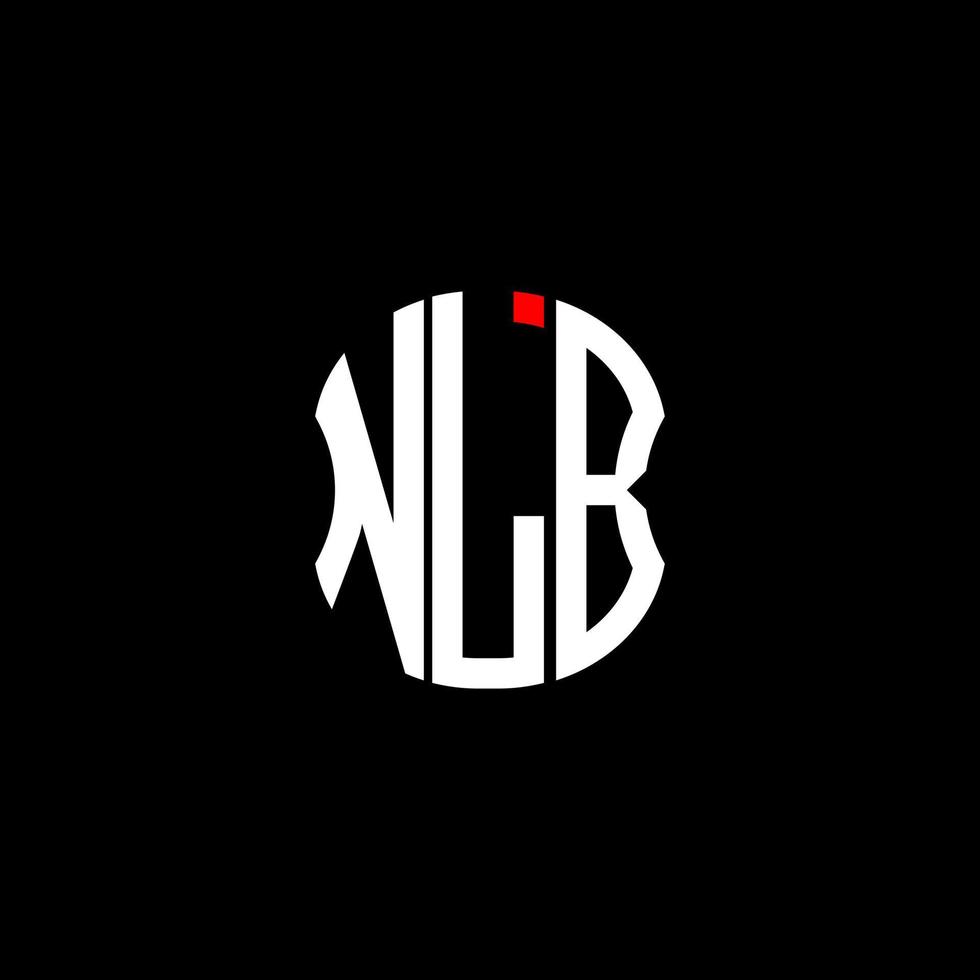 nlb brief logo abstract creatief ontwerp. nlb uniek ontwerp vector