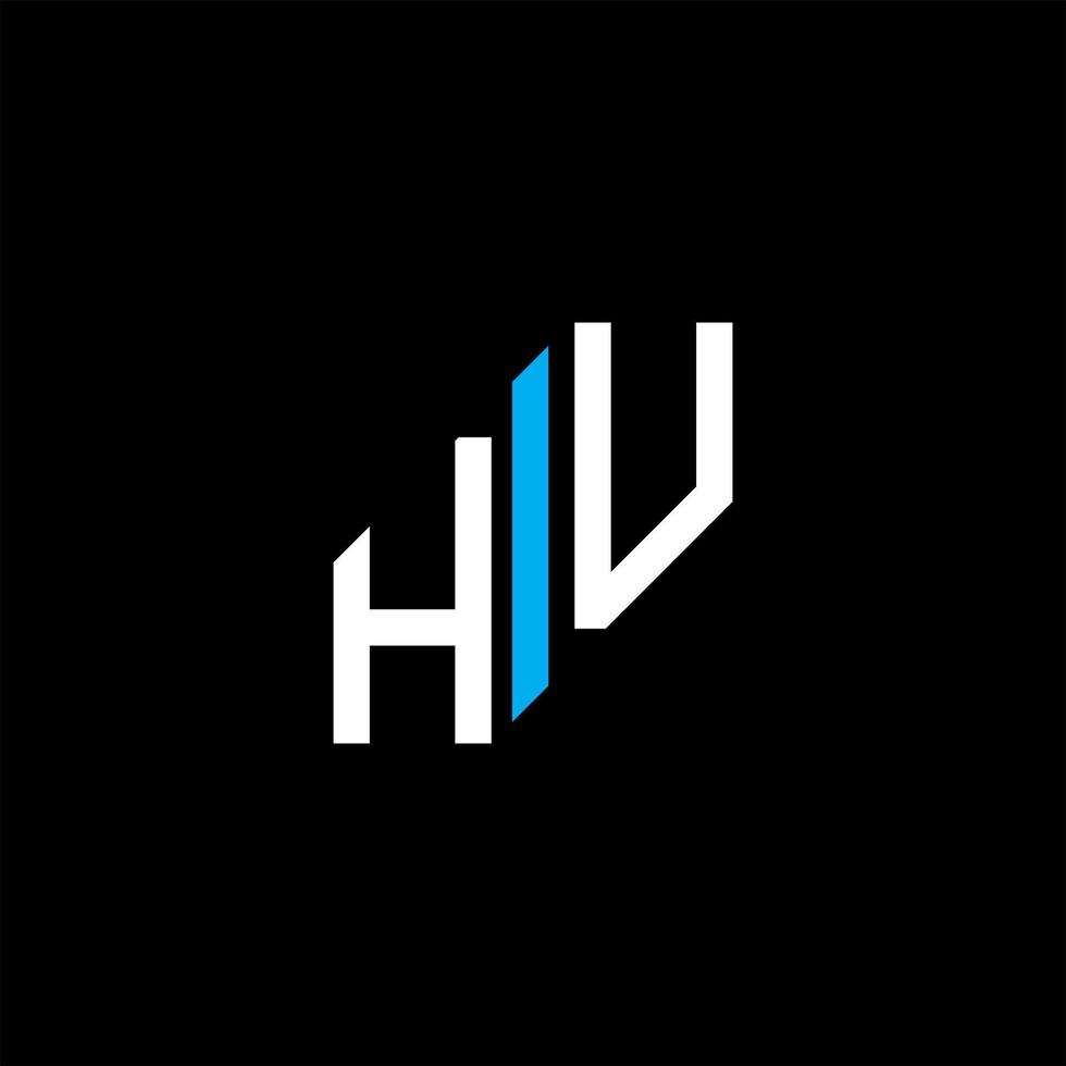 hu letter logo creatief ontwerp met vectorafbeelding vector