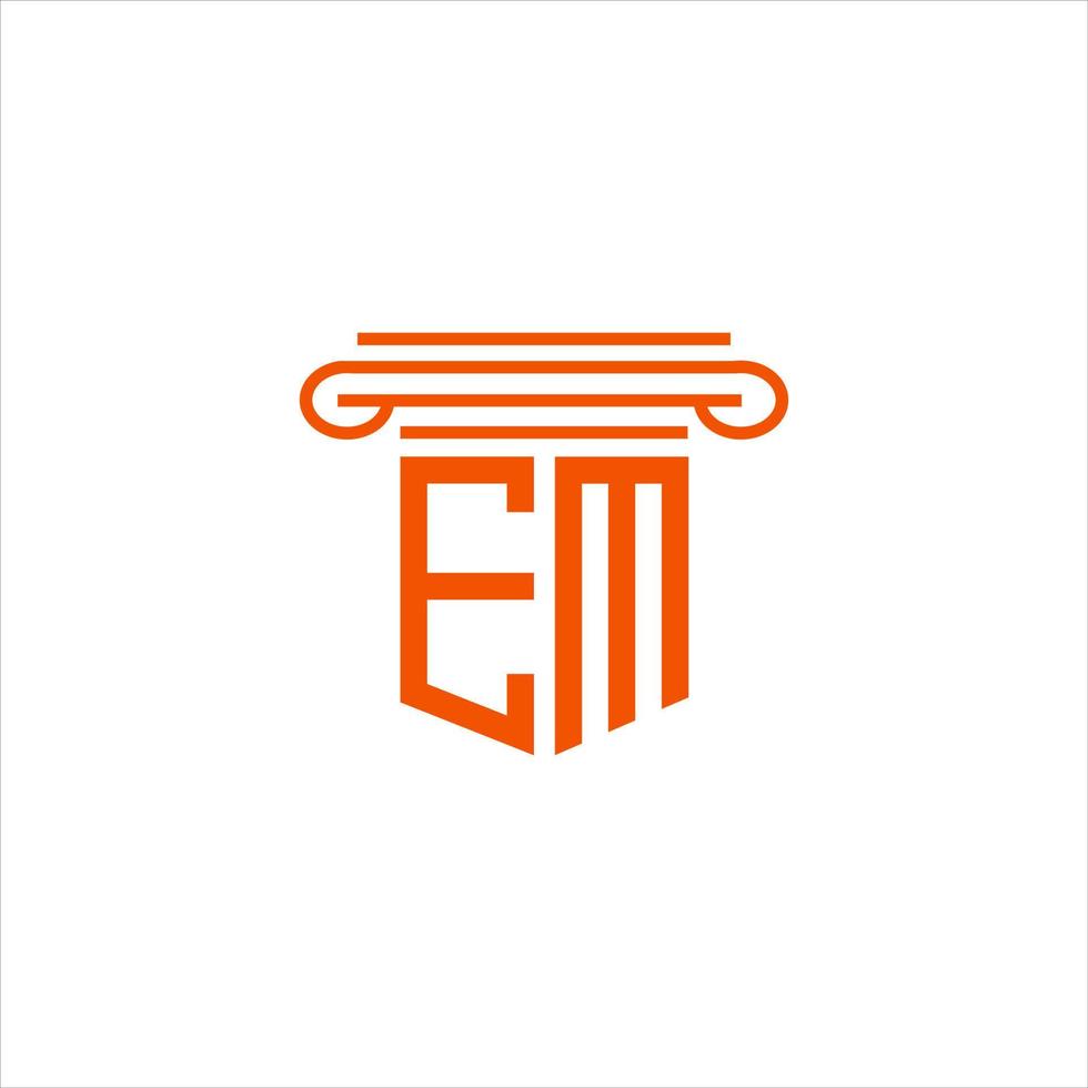 em letter logo creatief ontwerp met vectorafbeelding vector