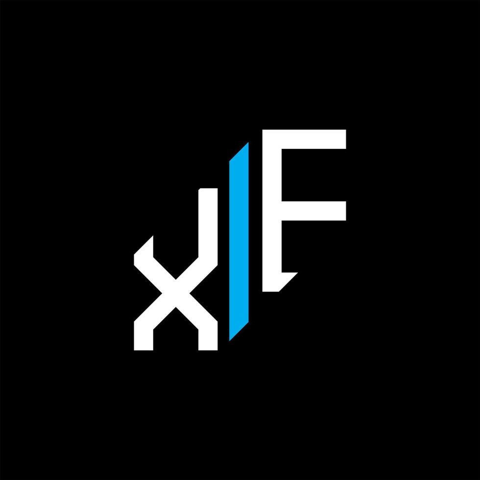 xf letter logo creatief ontwerp met vectorafbeelding vector