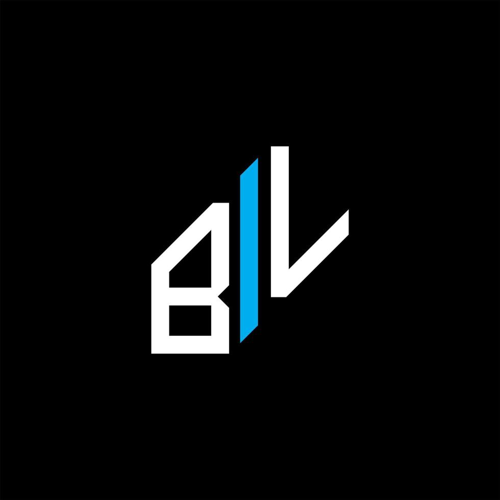 bl letter logo creatief ontwerp met vectorafbeelding vector