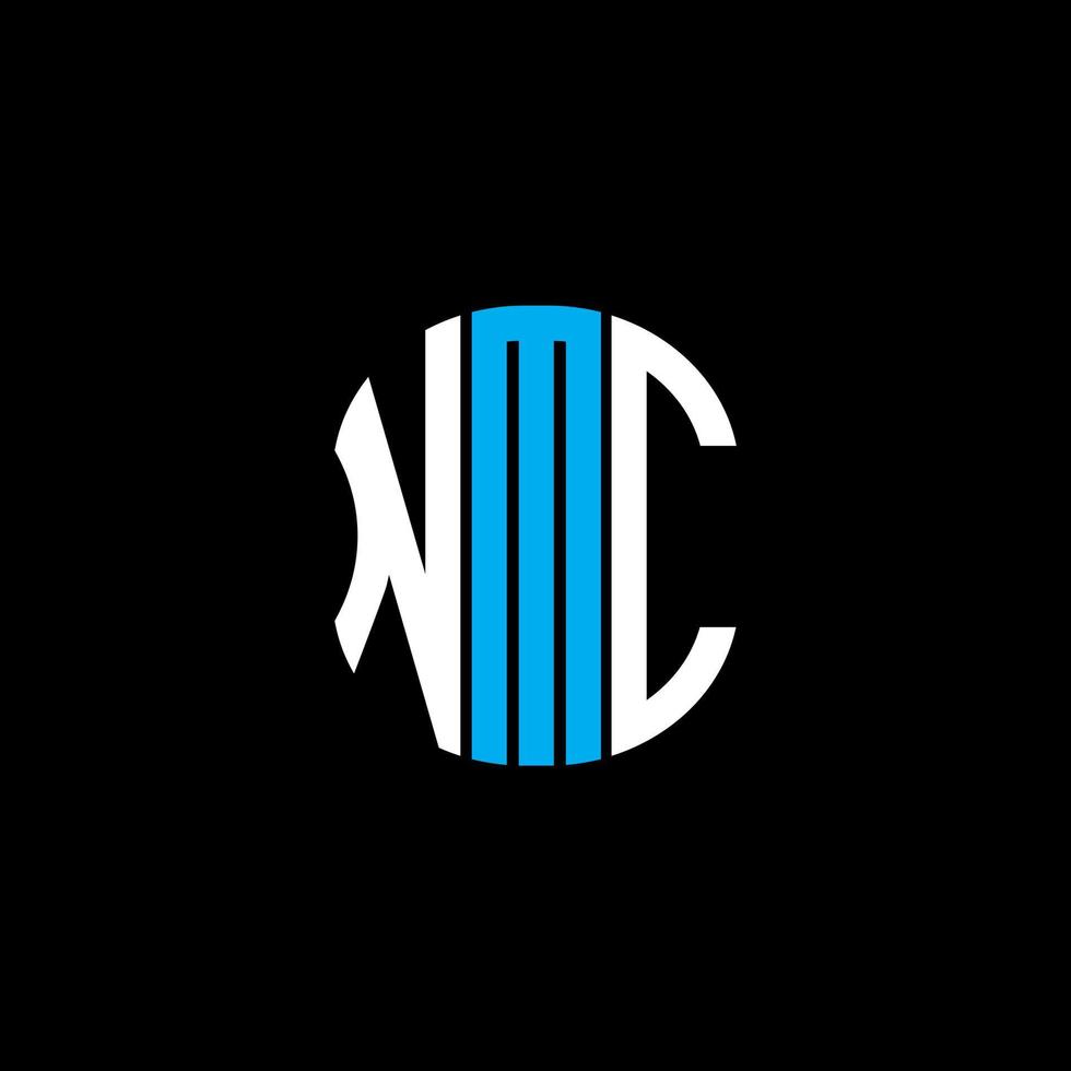 NMC brief logo abstract creatief ontwerp. nmc uniek ontwerp vector