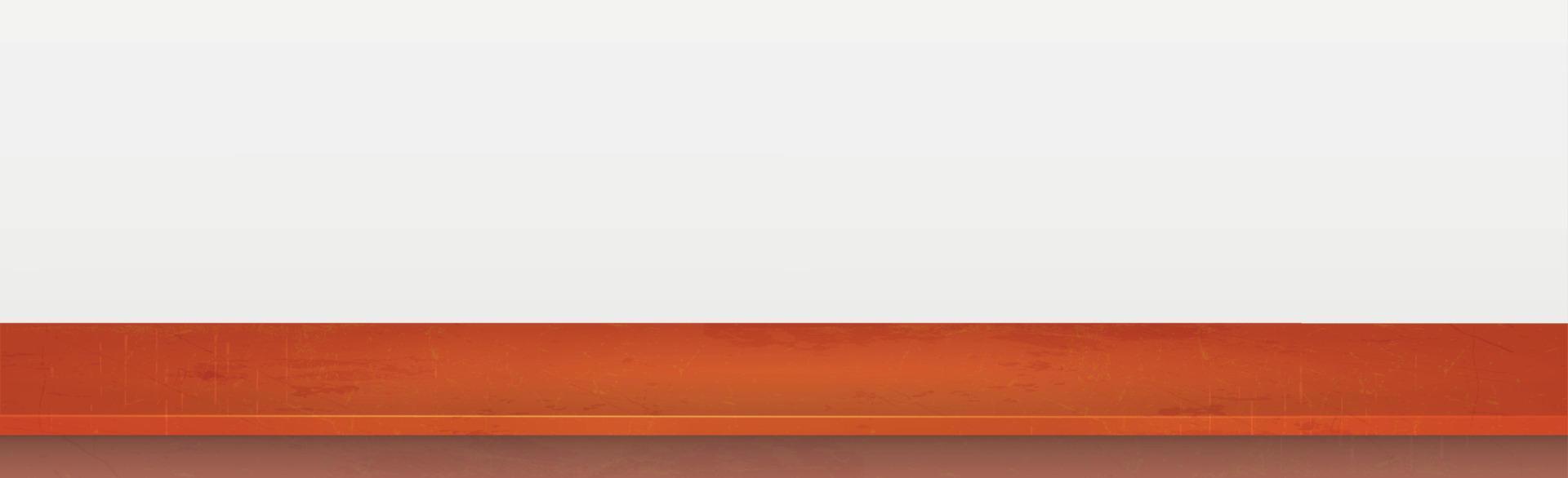 rood tafelblad op witte panoramische achtergrond, promotionele websjabloon - vector