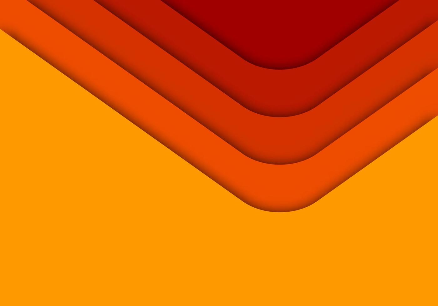 oranje achtergrond geometrisch overlaplaag papier gesneden op donker met ruimteontwerp vector