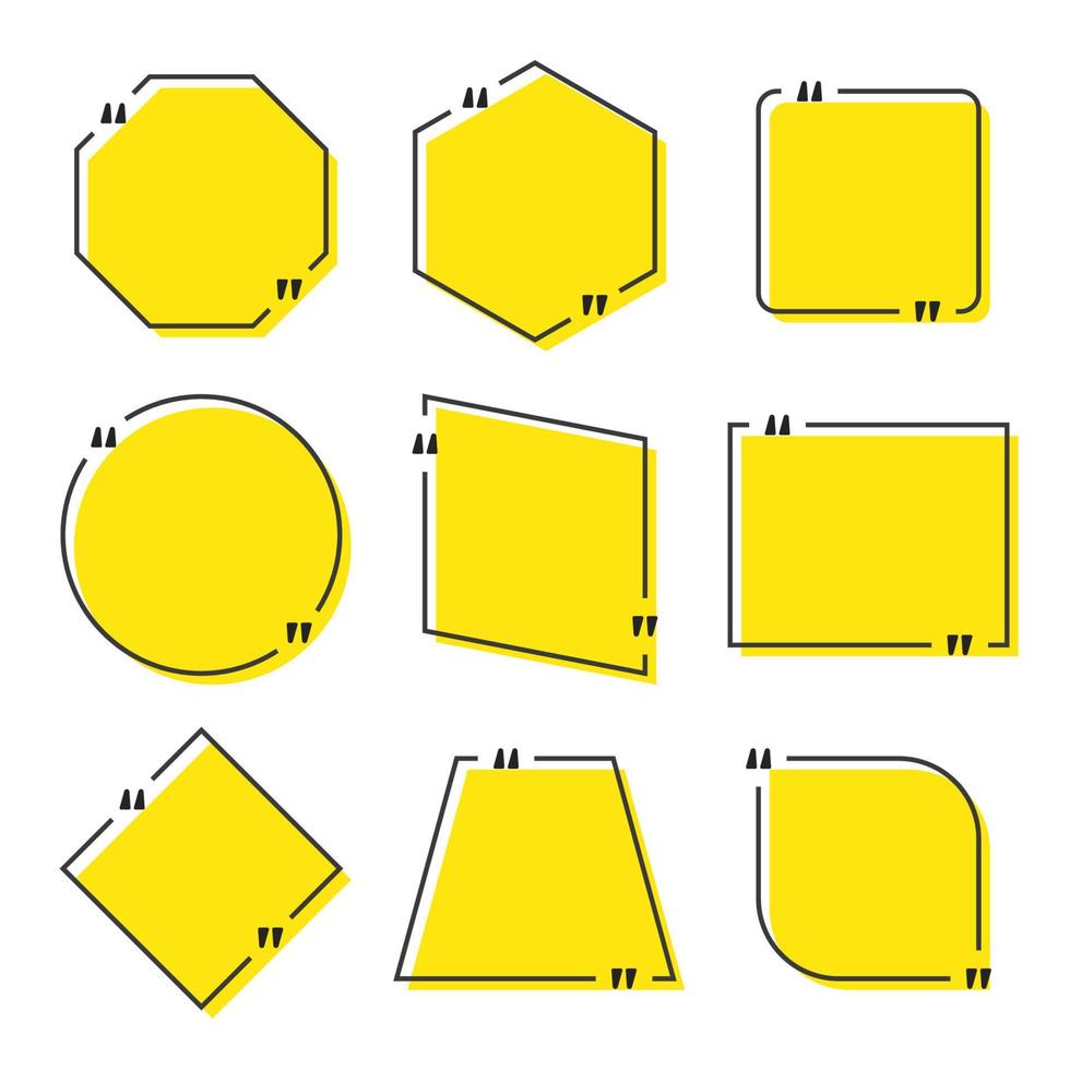 citaat vak frame op witte achtergrond vector