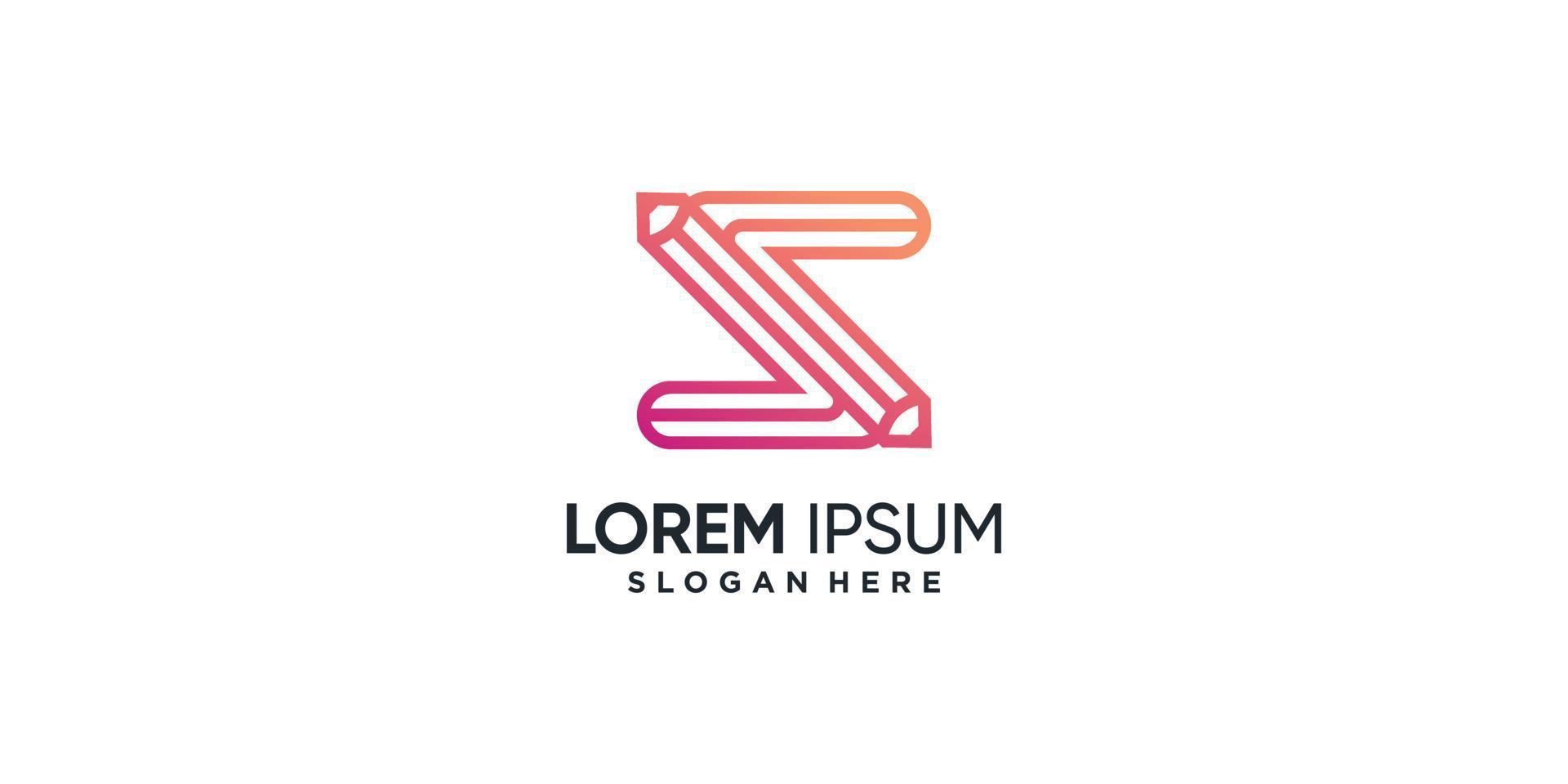 logo voor studie met modern creatief element concept premium vector deel 3.