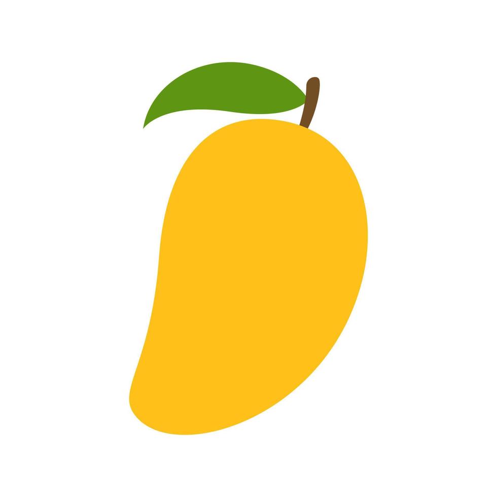 mango geïsoleerd op witte achtergrond vector