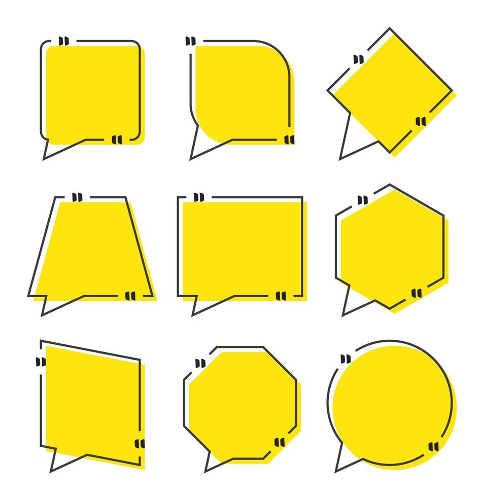 citaat vak frame op witte achtergrond vector