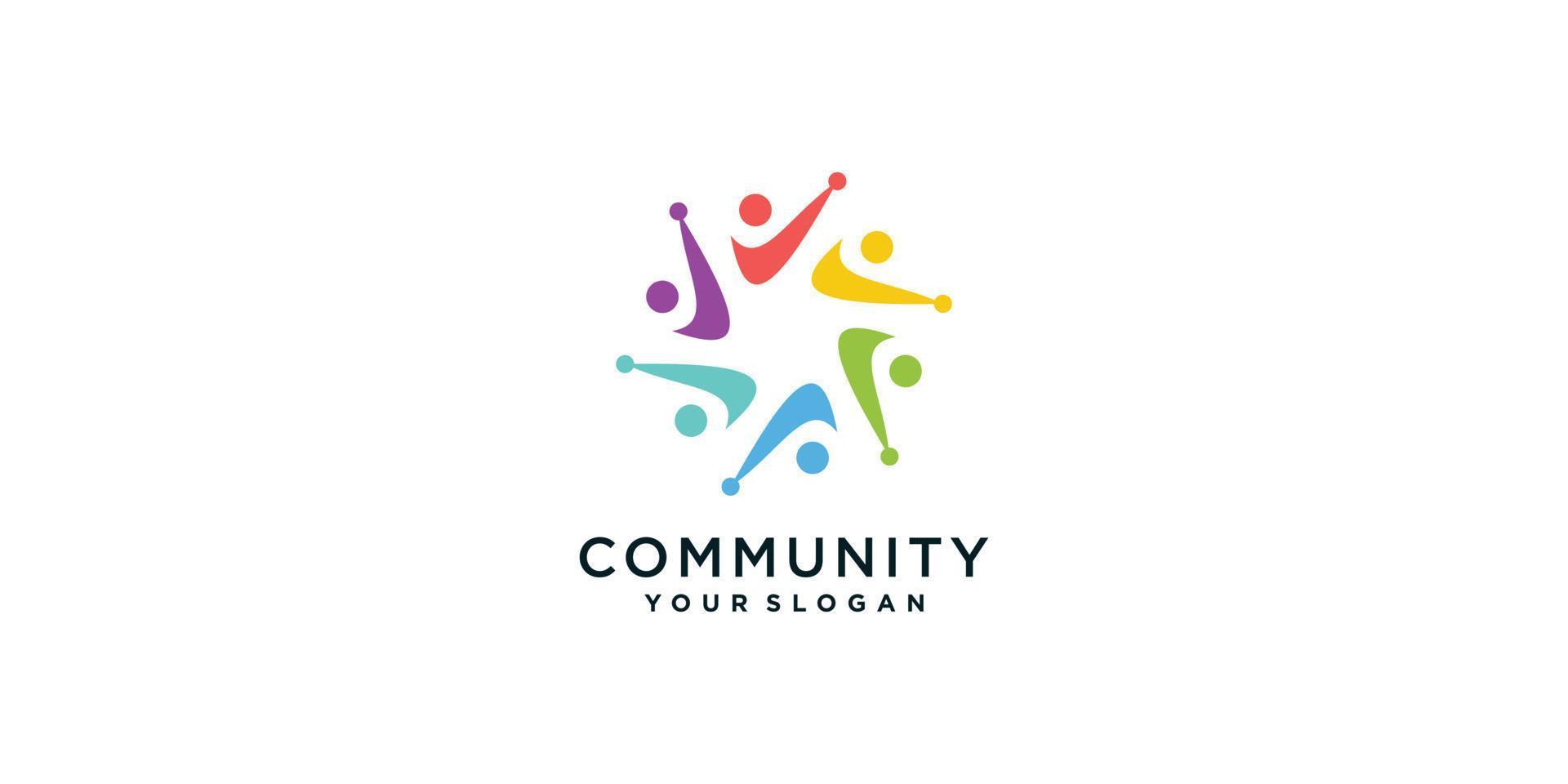 community logo-collectie met creatief concept premium vectordeel 5. vector