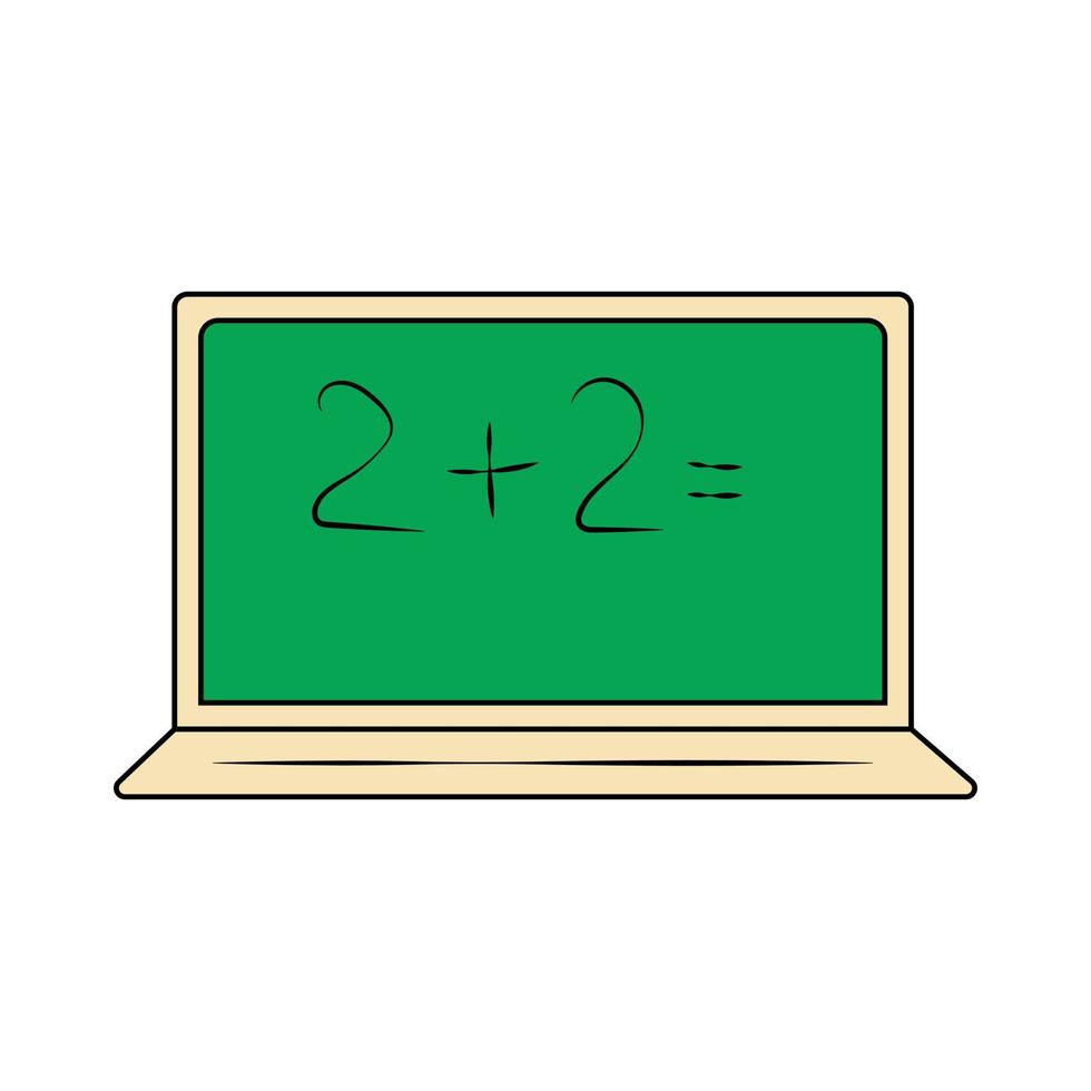schoolbord geïsoleerd element op witte achtergrond vector