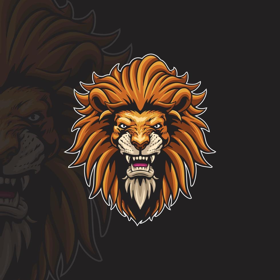 leeuw logo tekens. vector illustratie
