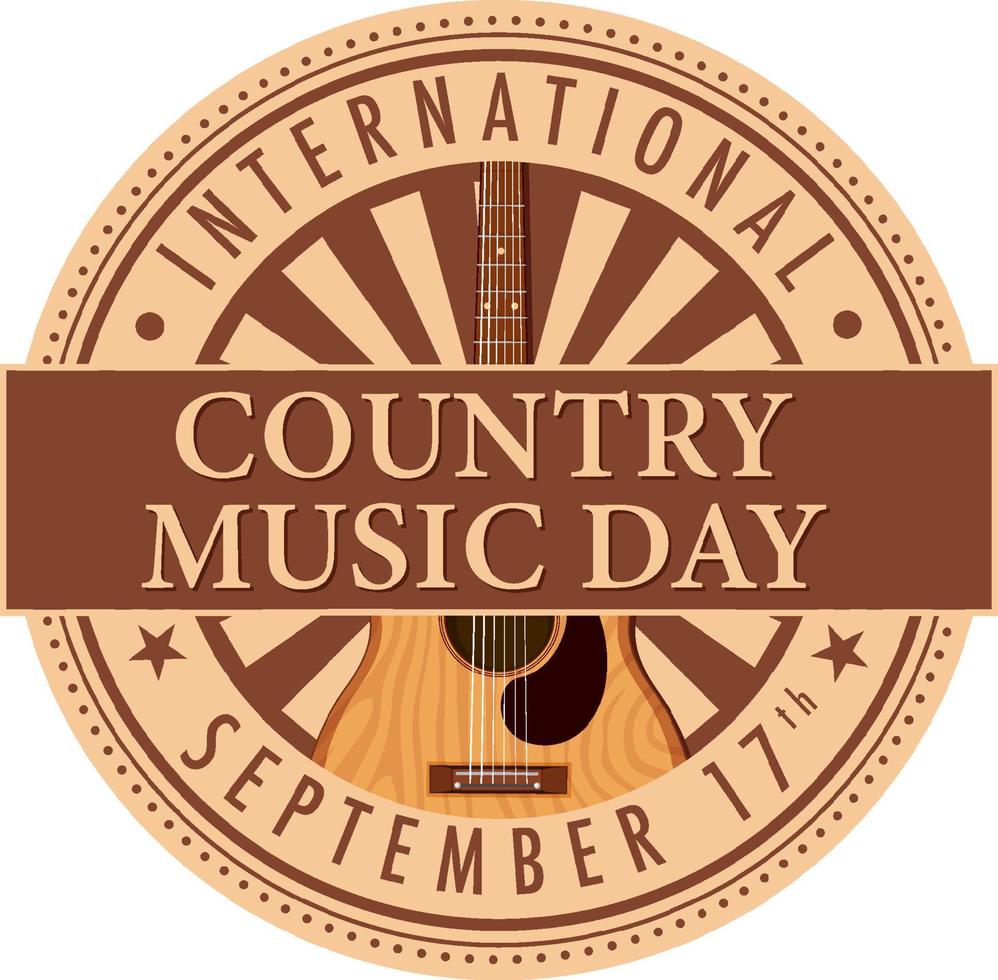 internationale countrymuziekdag vector