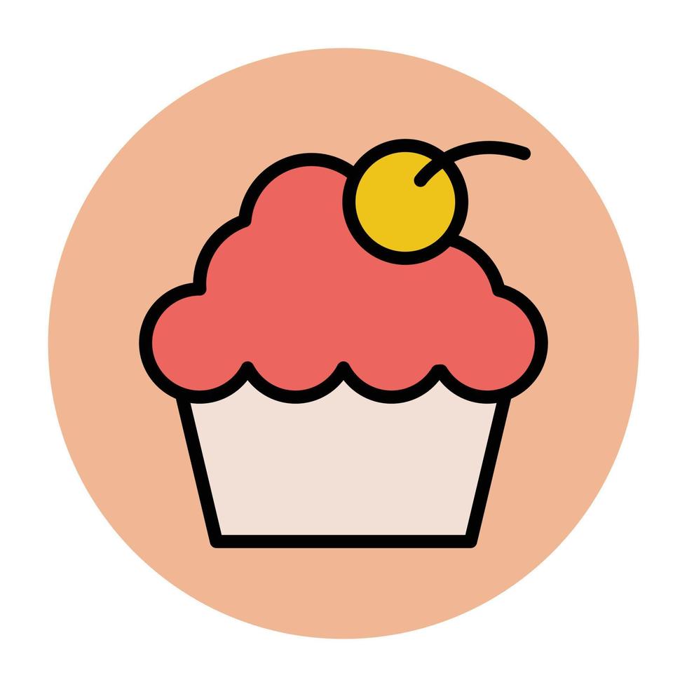 trendy cupcake concepten vector