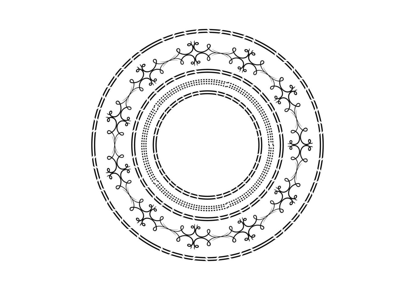 decoratie en ornamenten elementen ingesteld op een witte achtergrond. bloemen sieraad. vector