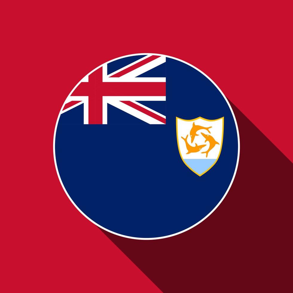 land anguilla. anguilla vlag. vectorillustratie. vector