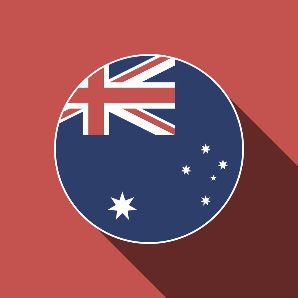 land Australië. Australische vlag. vectorillustratie. vector