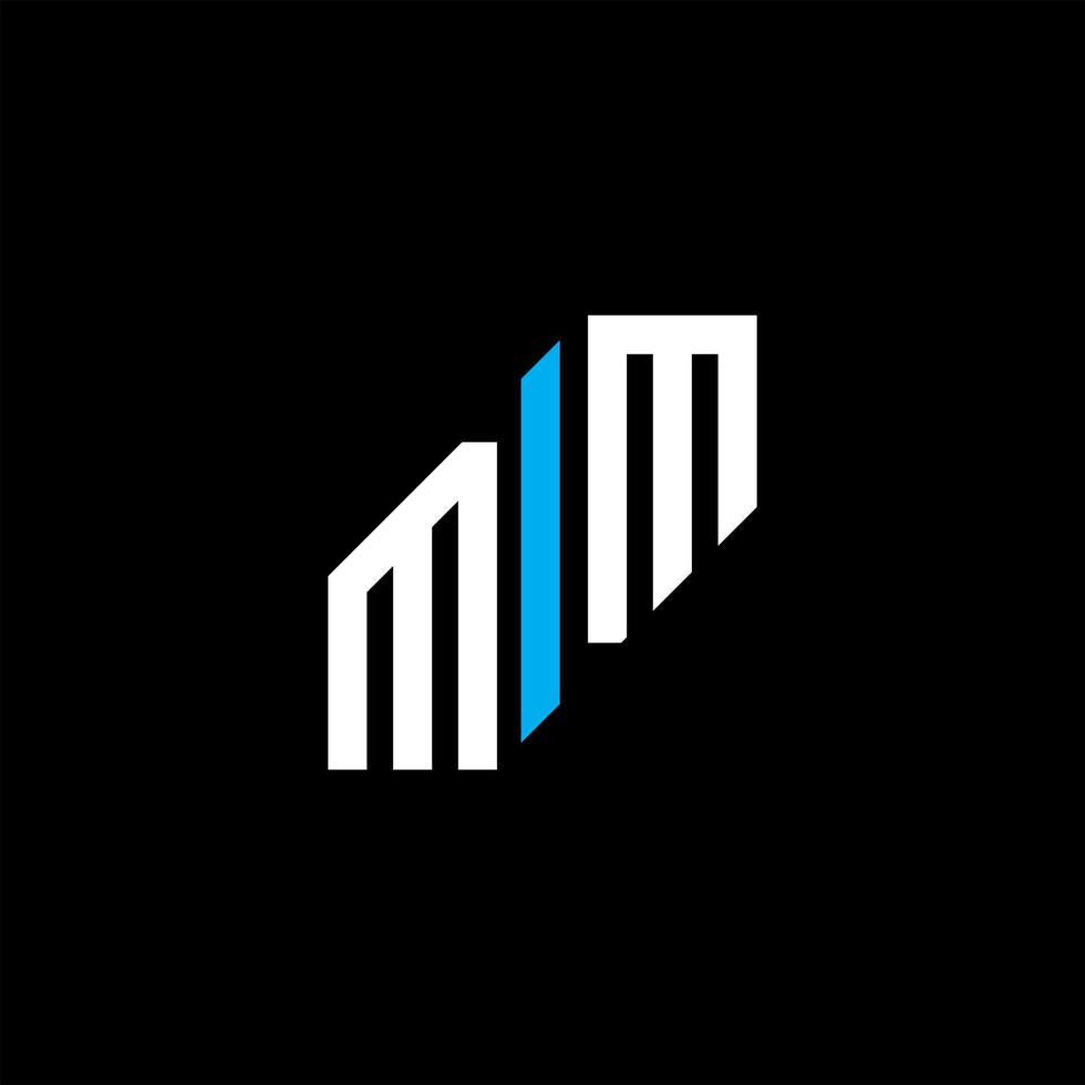 mm letter logo creatief ontwerp met vectorafbeelding vector