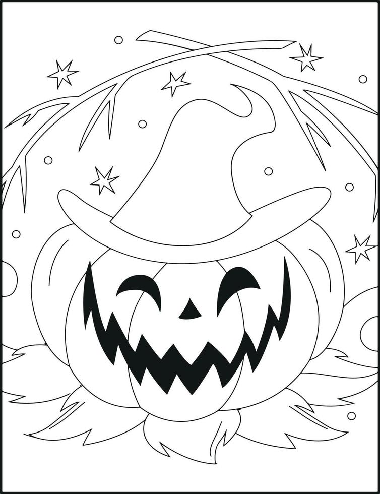 halloween kleurplaten vector