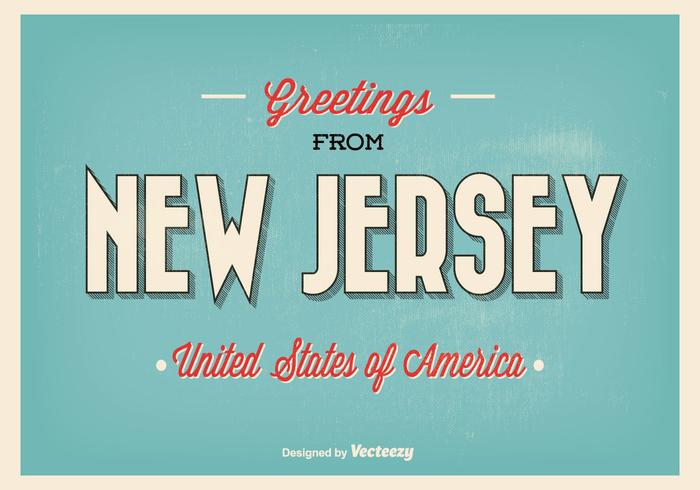 Groetjes Van New Jersey Illustratie vector