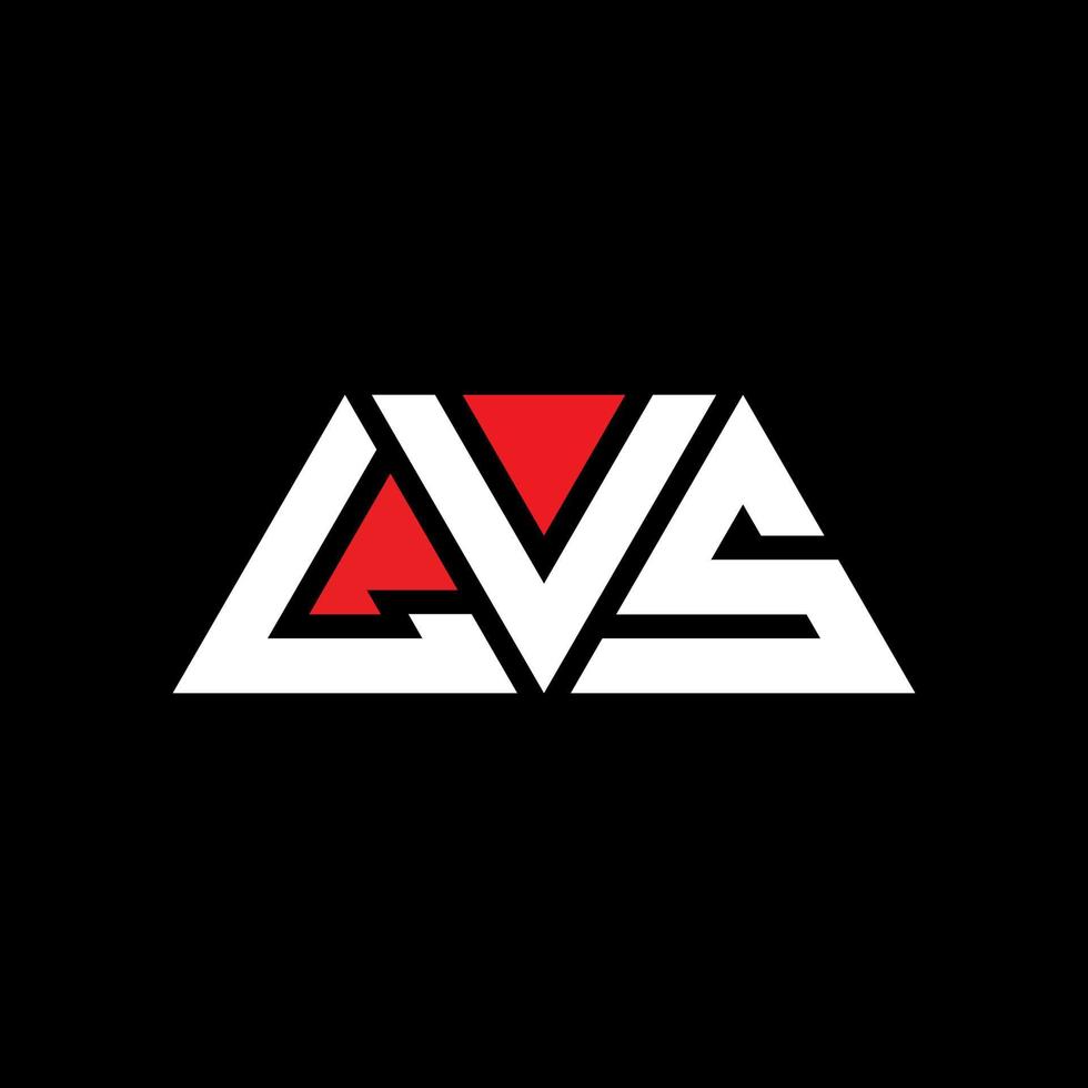 lvs driehoek letter logo ontwerp met driehoekige vorm. lvs driehoek logo ontwerp monogram. lvs driehoek vector logo sjabloon met rode kleur. lvs driehoekig logo eenvoudig, elegant en luxueus logo. lvs
