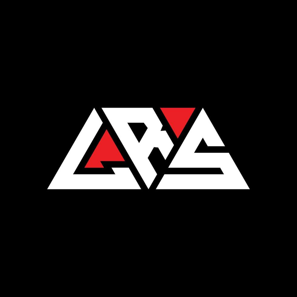 LRS driehoek brief logo ontwerp met driehoekige vorm. lrs driehoek logo ontwerp monogram. IRS driehoek vector logo sjabloon met rode kleur. lrs driehoekig logo eenvoudig, elegant en luxueus logo. lrs