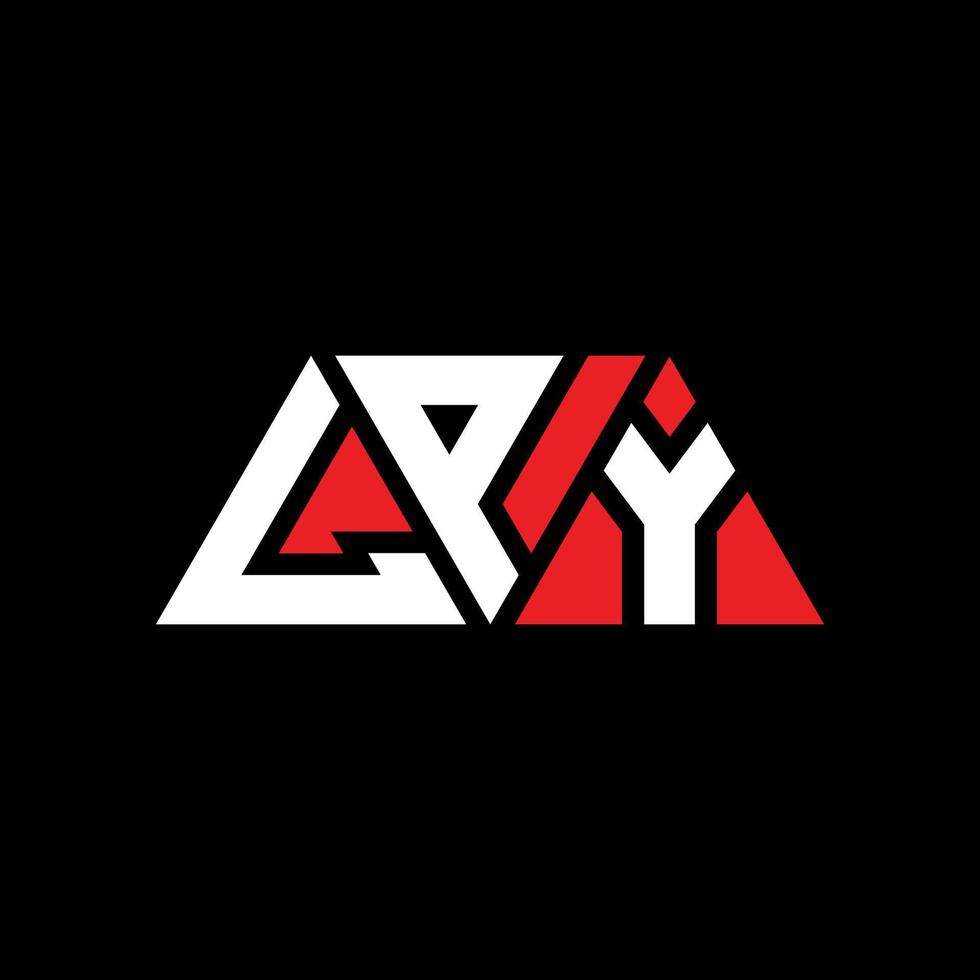 lpy driehoek brief logo ontwerp met driehoekige vorm. lpy driehoek logo ontwerp monogram. lpy driehoek vector logo sjabloon met rode kleur. lpy driehoekig logo eenvoudig, elegant en luxueus logo. lpy