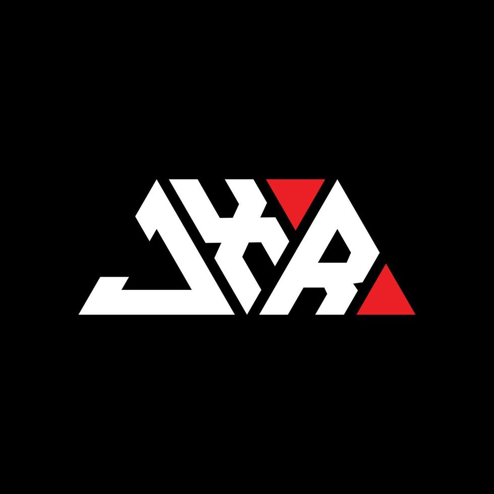 jxr driehoek brief logo ontwerp met driehoekige vorm. jxr driehoek logo ontwerp monogram. jxr driehoek vector logo sjabloon met rode kleur. jxr driehoekig logo eenvoudig, elegant en luxueus logo. jxr