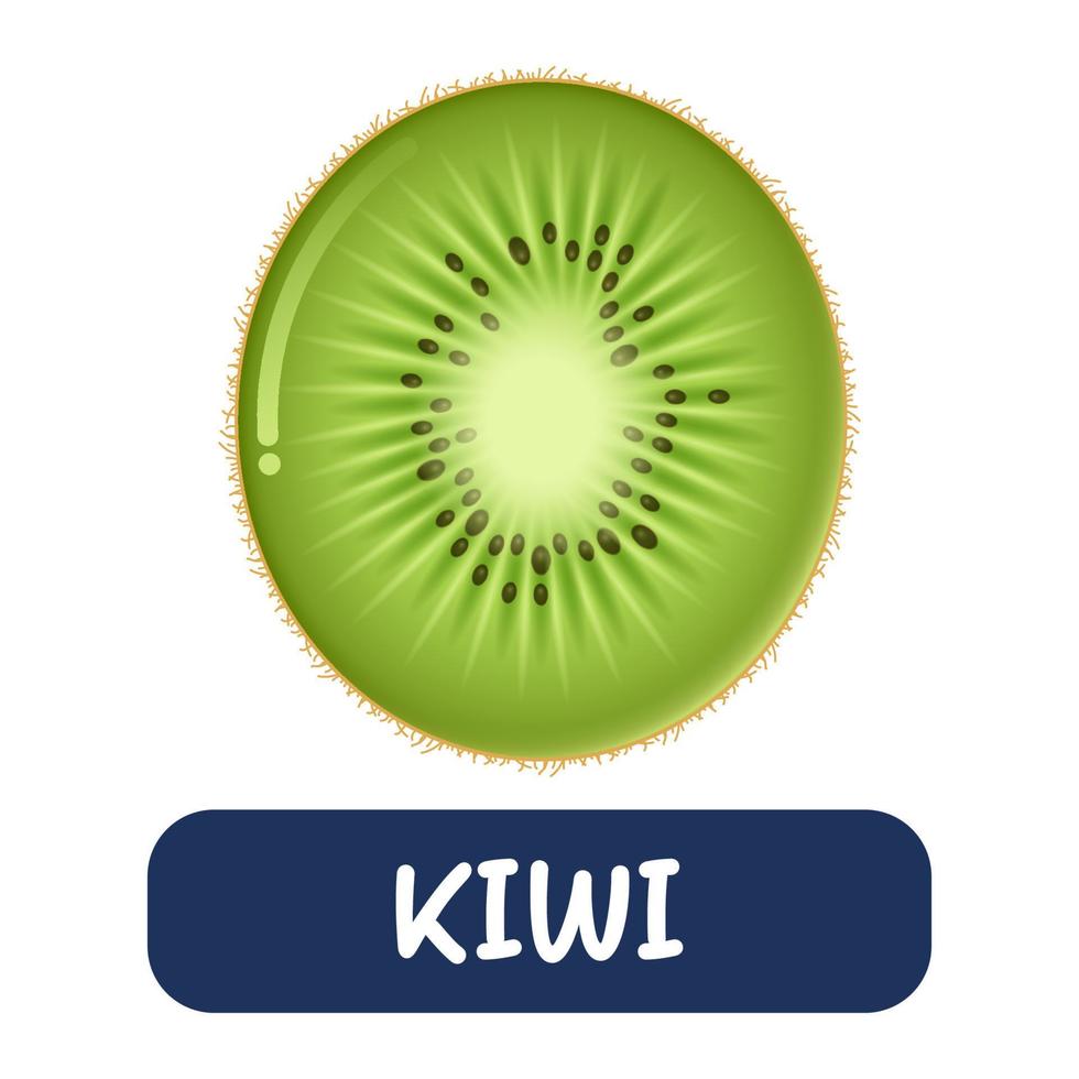 cartoon kiwi fruit vector geïsoleerd op een witte achtergrond