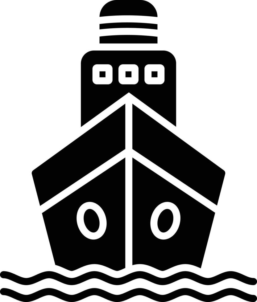 schip glyph icoon vector