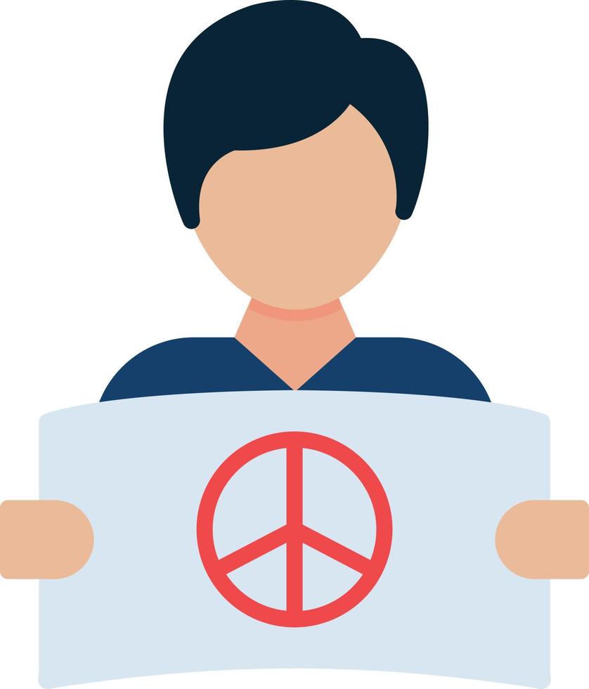 protest plat pictogram vector