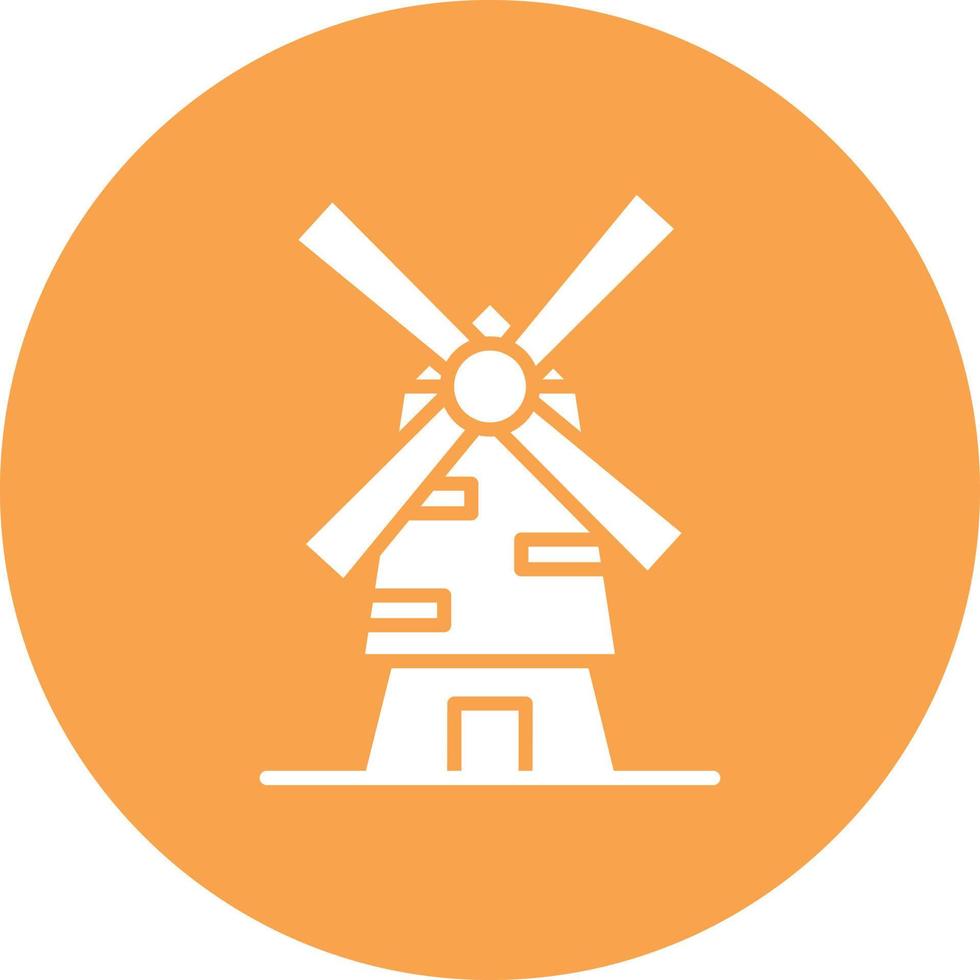 windmolen glyph cirkel multicolor vector