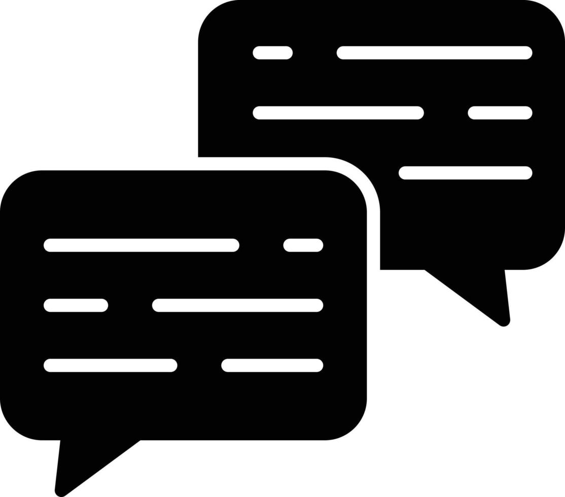 chat glyph-pictogram vector