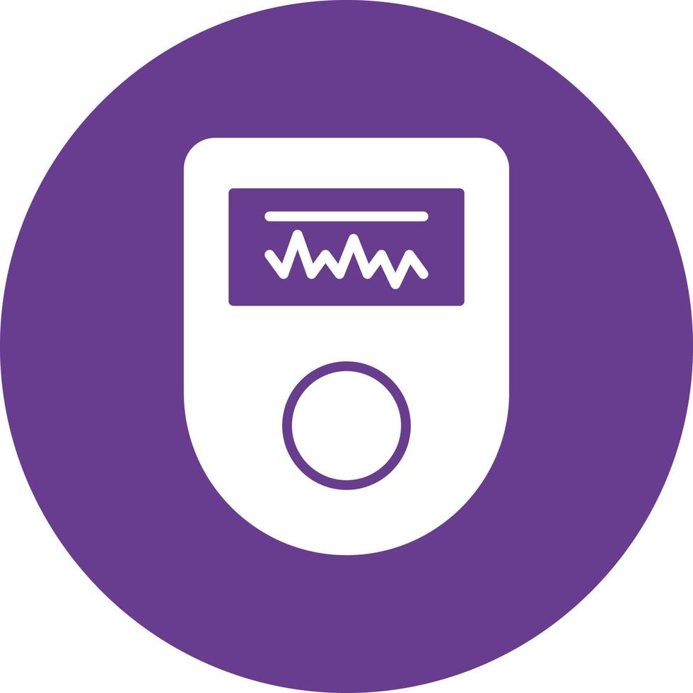 pulsoximeter glyph cirkel multicolor vector