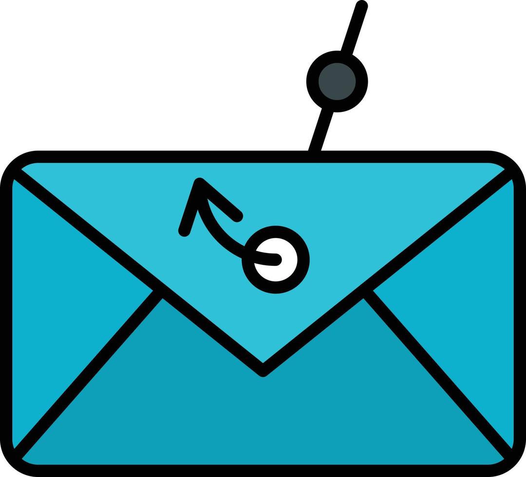 phishing glyph-pictogram vector