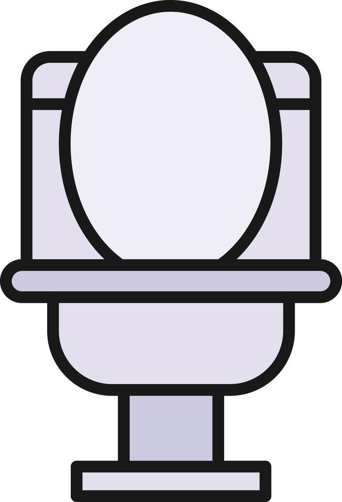 wc lijn gevuld vector