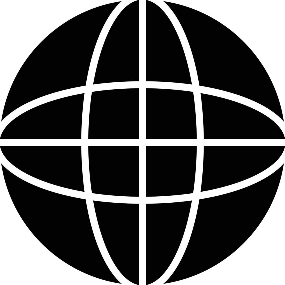 wereld glyph icoon vector