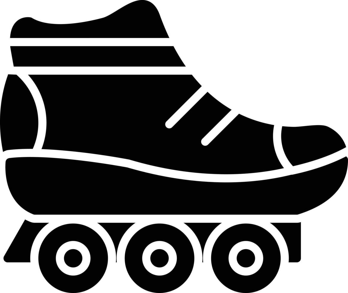 skate glyph-pictogram vector