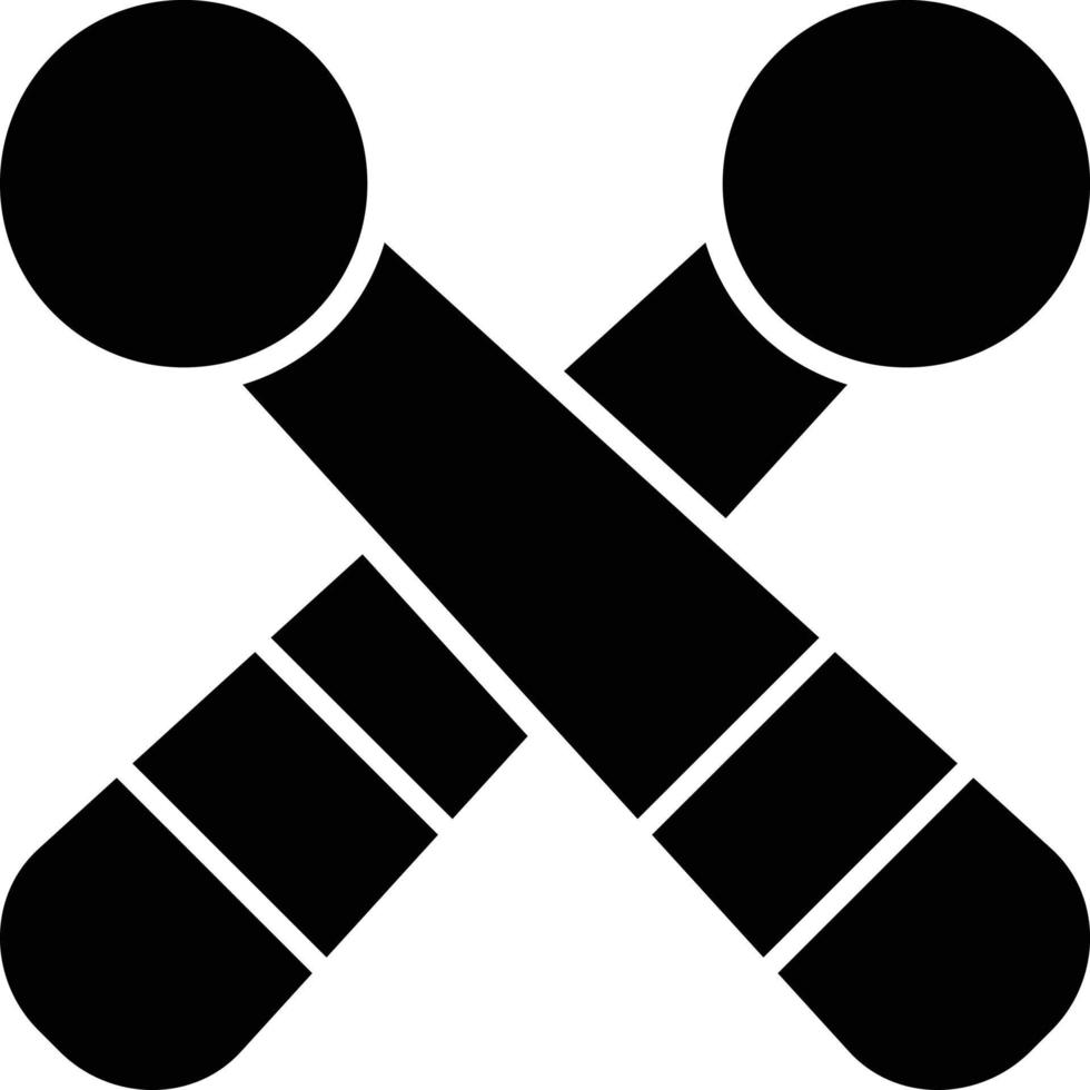 drumsticks glyph icon vector