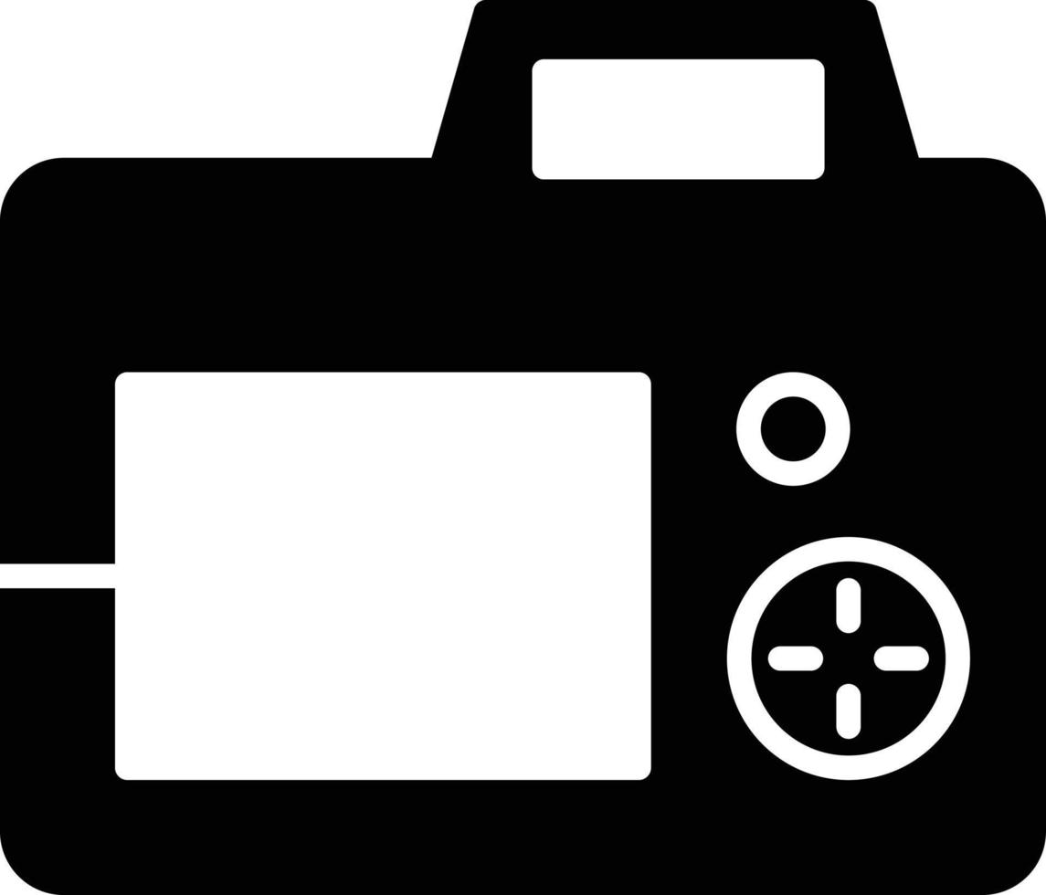 camera glyph-pictogram vector