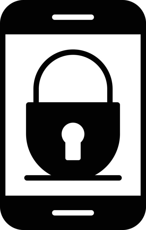 glyph-pictogram voor beveiliging vector