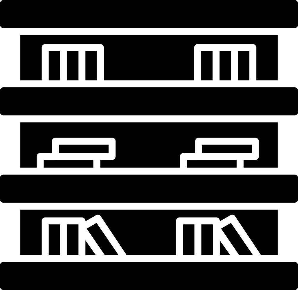 bibliotheek glyph-pictogram vector