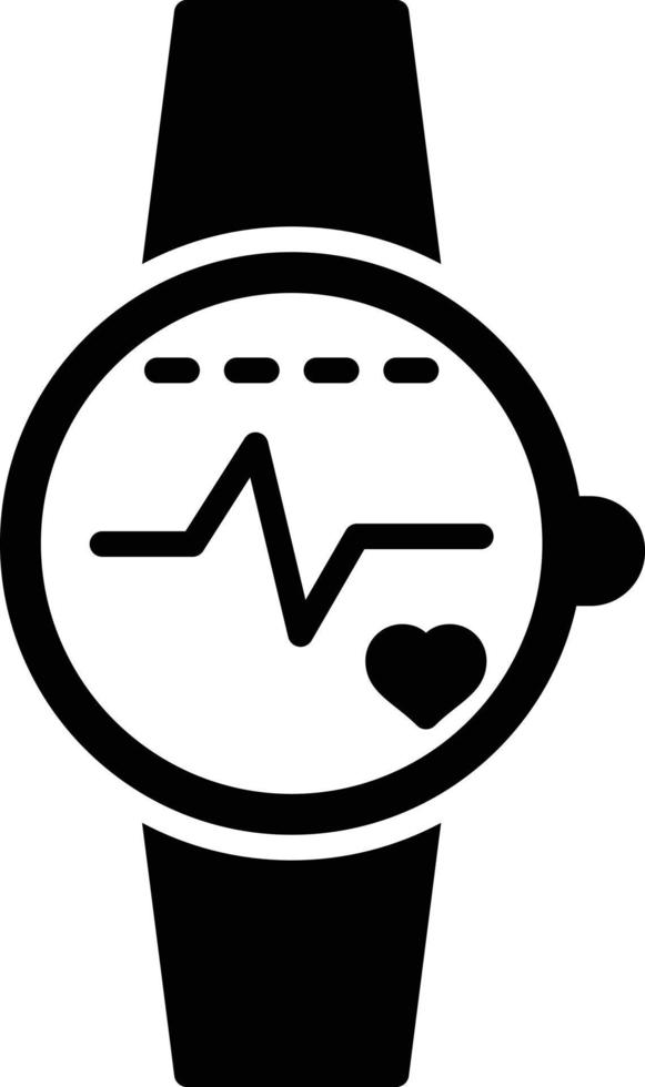 smartwatch glyph-pictogram vector