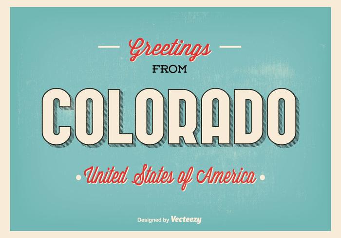 Colorado Groeten Illustratie vector